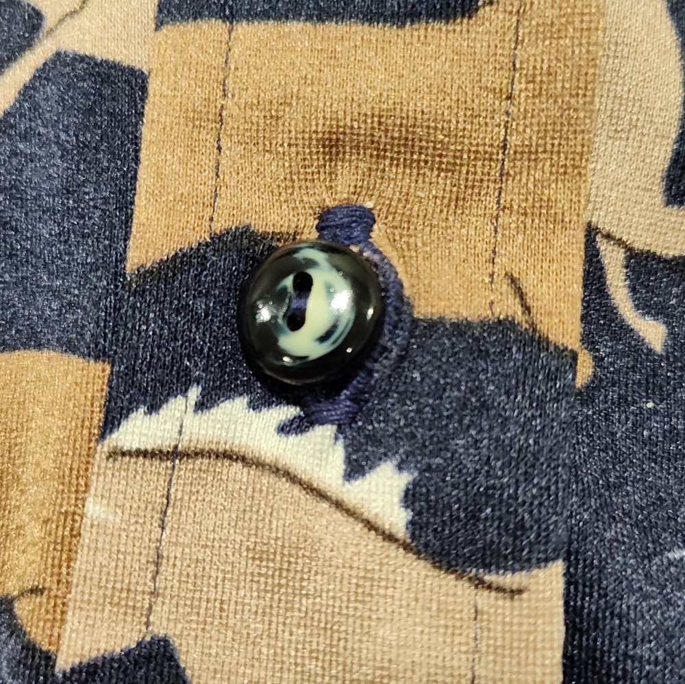 Tanner II Women's Horse Print Long Sleeve, Button Up Shirt, Size 8, Blue & Brown - Picture 5 of 9